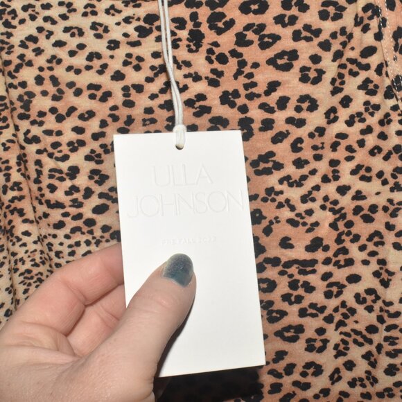 NWT! Ulla Johnson Sidney Cami in Snow Leopard Size S $165! - Picture 3 of 7